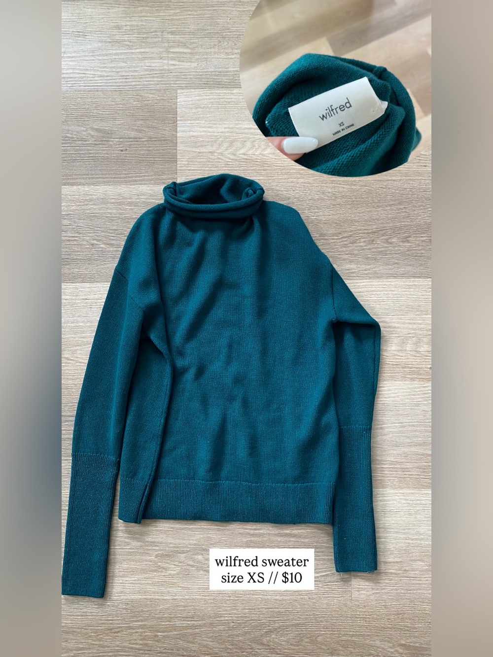 wilfred sweater size XS